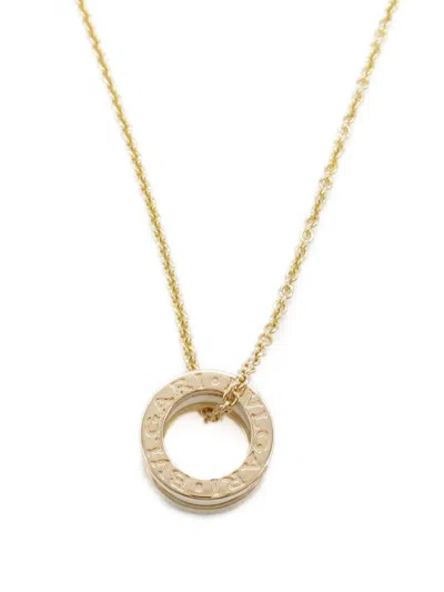 Pre-owned Bvlgari 2010s  18kt Rose Gold B.zero1 Necklace In 金色