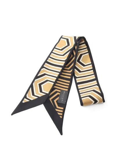Pre-owned Bvlgari 2010s Ribbon Silk Scarf