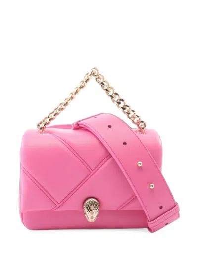 Pre-owned Bvlgari 2010s Serpenti Cabochon Mini Bag In Pink