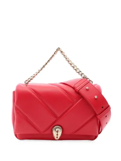 Pre-owned Bvlgari 2010s Serpenti Cabochon Tote Bag In Red