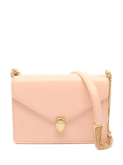 Pre-owned Bvlgari 2010s Serpenti Forever Chain Shoulder Bag In Pink
