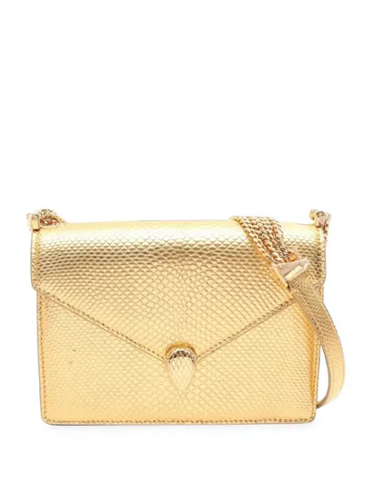Pre-owned Bvlgari 2010s Serpenti Forever Shoulder Bag In Gold