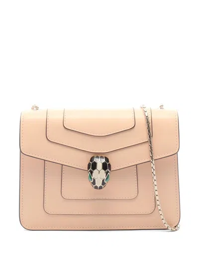 Pre-owned Bvlgari 2010s Serpenti Forever Shoulder Bag In Neutral