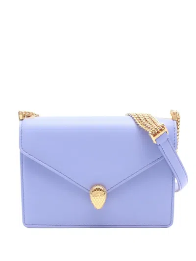 Pre-owned Bvlgari 2010s Serpenti Forever Shoulder Bag In Purple