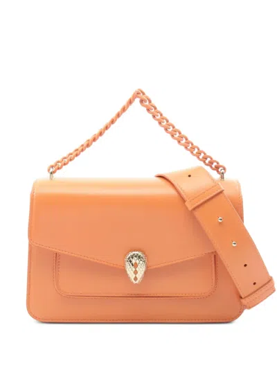 Pre-owned Bvlgari 2010s Serpenti Forever Tote Bag In Orange