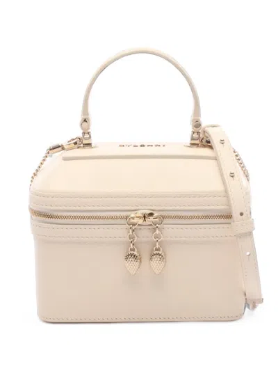 Pre-owned Bvlgari 2010s Serpenti Jewelry Box Tote Bag In Neutrals