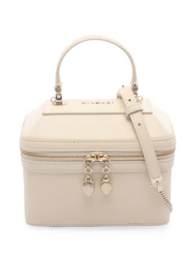 Pre-owned Bvlgari 2010s Serpenti Mini Tote Bag In Neutrals