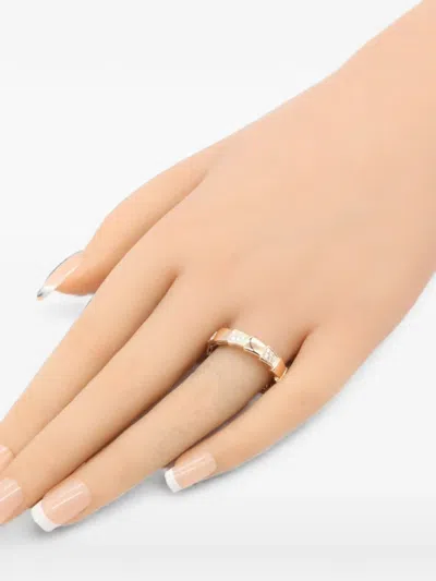 Pre-owned Bvlgari 2010s Serpenti Viper Diamond Ring In Pink