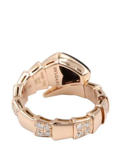 Pre-owned Bvlgari 2010s Serpenti Viper Ring In Pink
