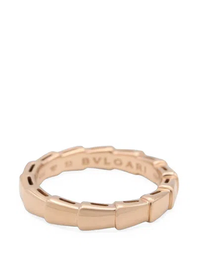 Pre-owned Bvlgari 2010s Serpenti Viper Ring In Pink