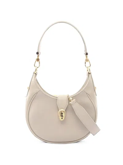 Pre-owned Bvlgari 2010s Small Serpenti Ellipse Shoulder Bag In Neutrals
