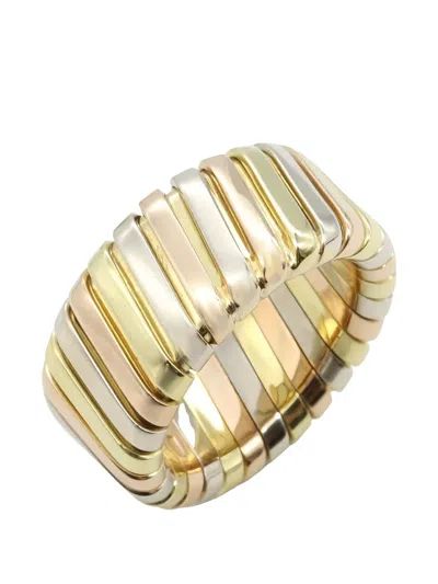 Pre-owned Bvlgari 2010s Tubogas Ring In Gold