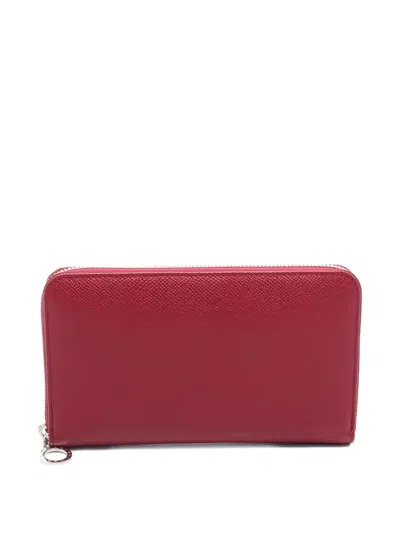 Pre-owned Bvlgari 2010s Zip-around Wallet In Red