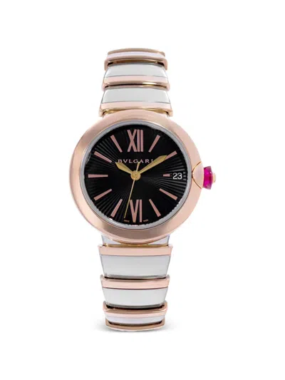Pre-owned Bvlgari 2015 Lucea 33mm Watch In Black