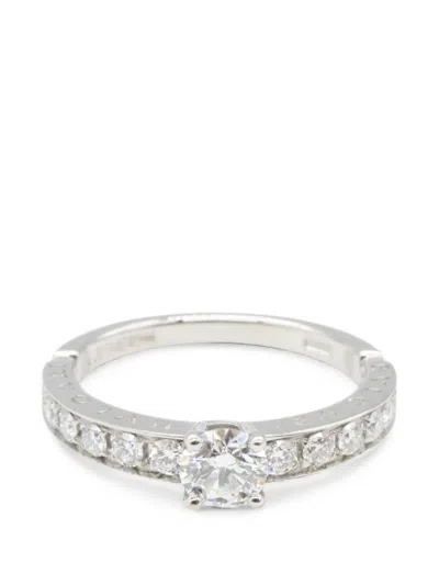 Pre-owned Bvlgari 2020s Diamond Ring In Silver