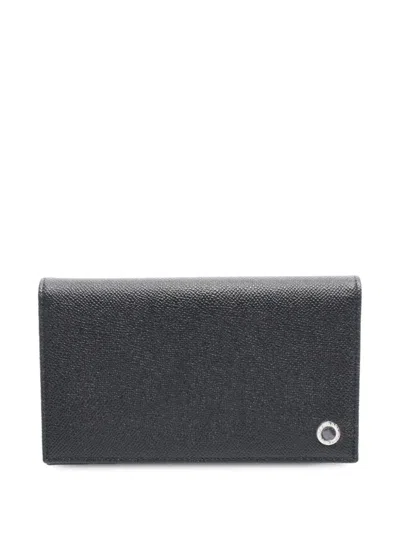 Pre-owned Bvlgari 2020s Leather Wallet In Black