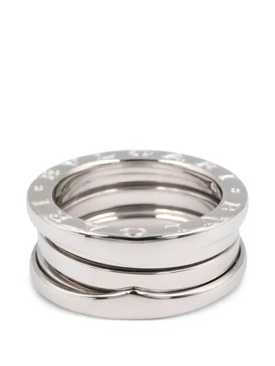 Pre-owned Bvlgari 2020s Three-belt Ring In Silver