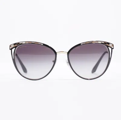Bvlgari 6083 Serpenti Cat-eye Sunglasses / / Gold Acetate 140 In Purple