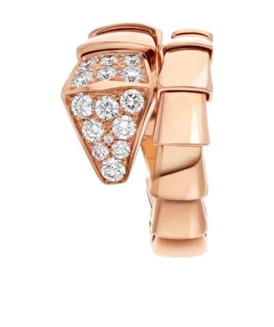 Bvlgari A Serpentine Diamond Ring In Yellow