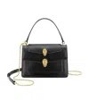 Bvlgari X Alexander Wang Serpenti Forever Leather Cross-body Bag In Black