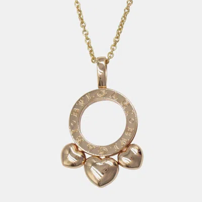Pre-owned Bvlgari Allegra 18k Rose Gold Necklace