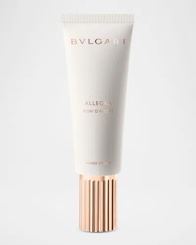 Bvlgari Allegra Fiori D'amore Hand Cream In Transparent