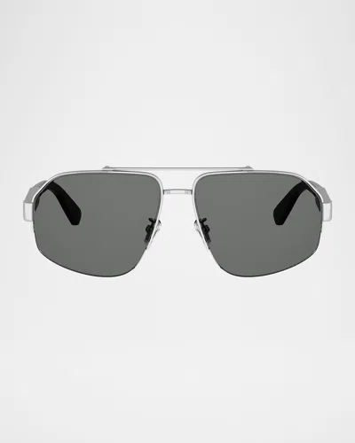 Bvlgari Aluminiu Sunglasses In Silver