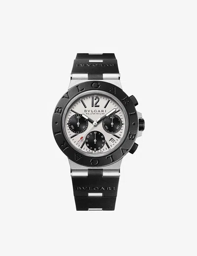 Bvlgari Aluminium Bb41sbatrslnch2 Aluminium Automatic Watch In Black