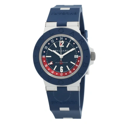 Bvlgari Aluminium "pepsi" Automatic Blue Dial Men's Watch 103554