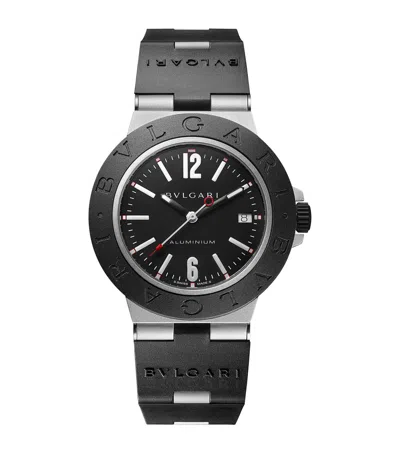 Bvlgari Aluminium Titanium Watch In Black