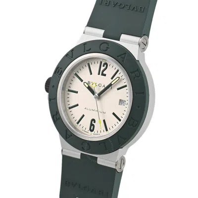 Bvlgari Aluminum Automatic Match Point White Dial Men's Watch 103854 In Green