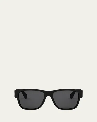 Bvlgari Aluminum Geometric Sunglasses In Gray