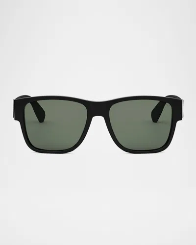 Bvlgari Aluminum Geometric Sunglasses In Black