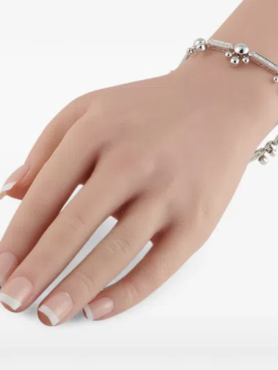Pre-owned Bvlgari Astrale Diamond Bracelet In Silver
