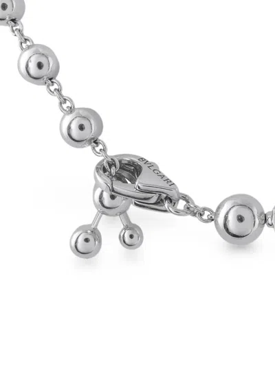 Pre-owned Bvlgari Astrale Diamond Necklace In Silver