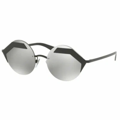 Pre-owned Bvlgari Authentic  Women's Sunglasses W/grey Silver Mirrored Lens Bv6089-1286 In Gray