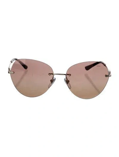 Pre-owned Bvlgari Aviator Tinted Sunglasses