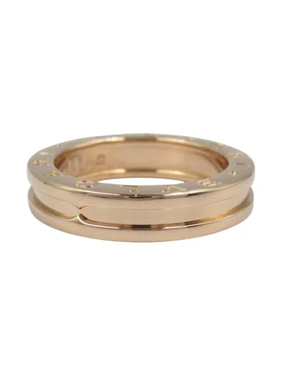 Pre-owned Bvlgari 18k Rose Gold B-zero1 Ring
