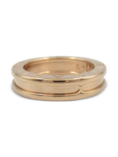 Pre-owned Bvlgari 18k Rose Gold B-zero1 Ring