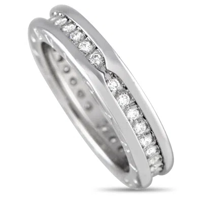 Bvlgari B. Zero1 18k White Gold 0.45 Ct Diamond Ring Bv16-052024 In Metallic