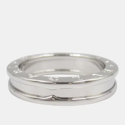 Pre-owned Bvlgari B-zero1 18k White Gold Eu 53