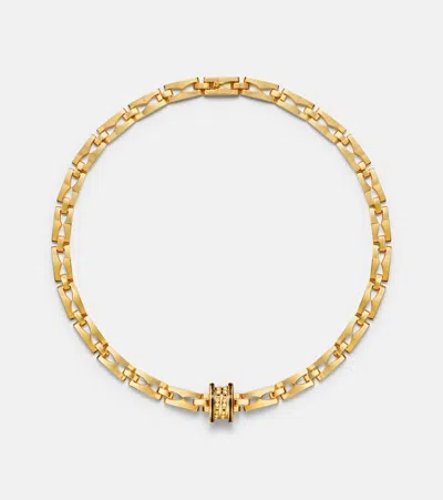 Bvlgari B. Zero1 18kt Gold Necklace With Ceramic