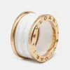 Bvlgari B. Zero1 4-band Ceramic 18k Rose Gold Ring In Gold