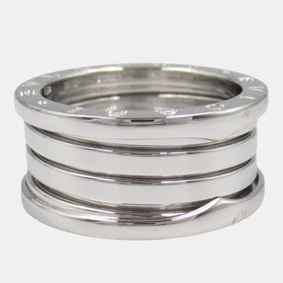 Pre-owned Bvlgari B-zero1 4 Bands 18k White Gold Eu 57