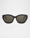 Bvlgari B. Zero1 Acetate Cat-eye Sunglasses In Black