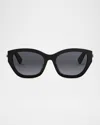 Bvlgari B. Zero1 Acetate Cat-eye Sunglasses In Black