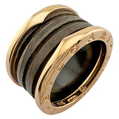Pre-owned Bvlgari B. Zero1 Band Ring () In Pink