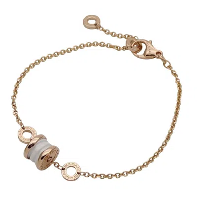 Pre-owned Bvlgari B. Zero1 Ceramic Pink Gold (18k) Charm Bracelet ()