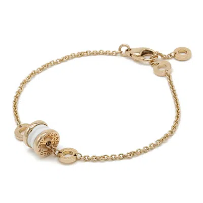 Pre-owned Bvlgari B. Zero1 Ceramic Pink Gold (18k) Charm Bracelet () In Multi