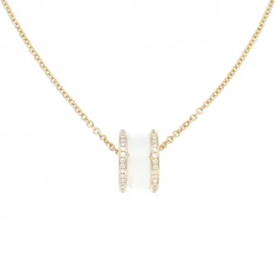 Pre-owned Bvlgari B. Zero1 Ceramic Pink Gold (18k) Necklace ()